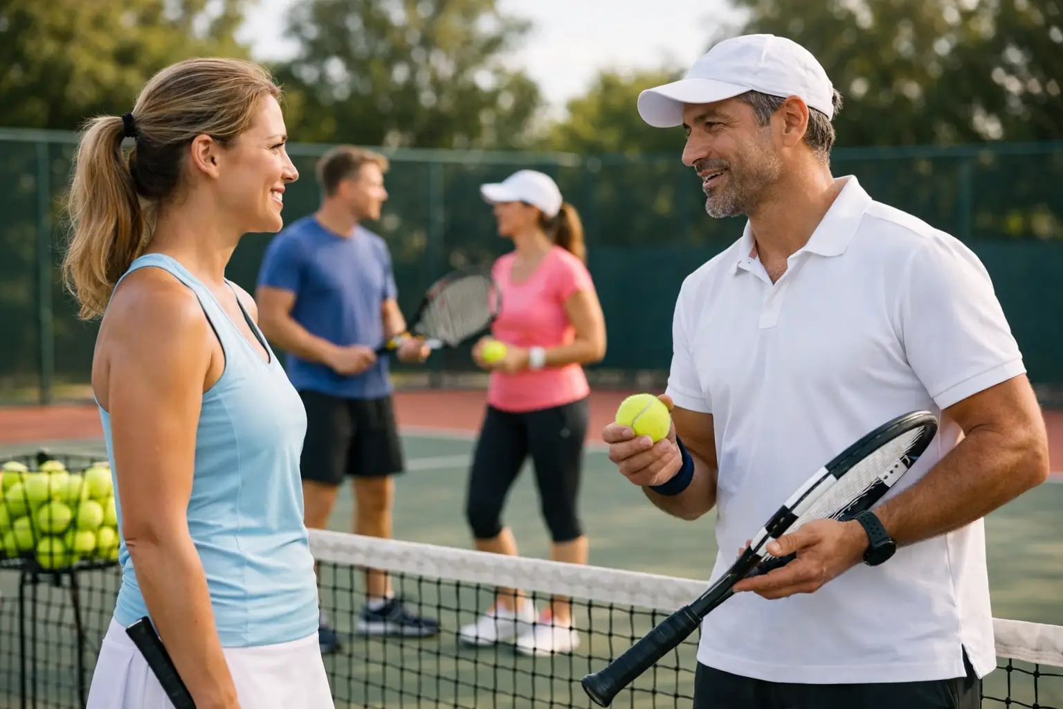 Lecții de tenis pentru adulți începători
