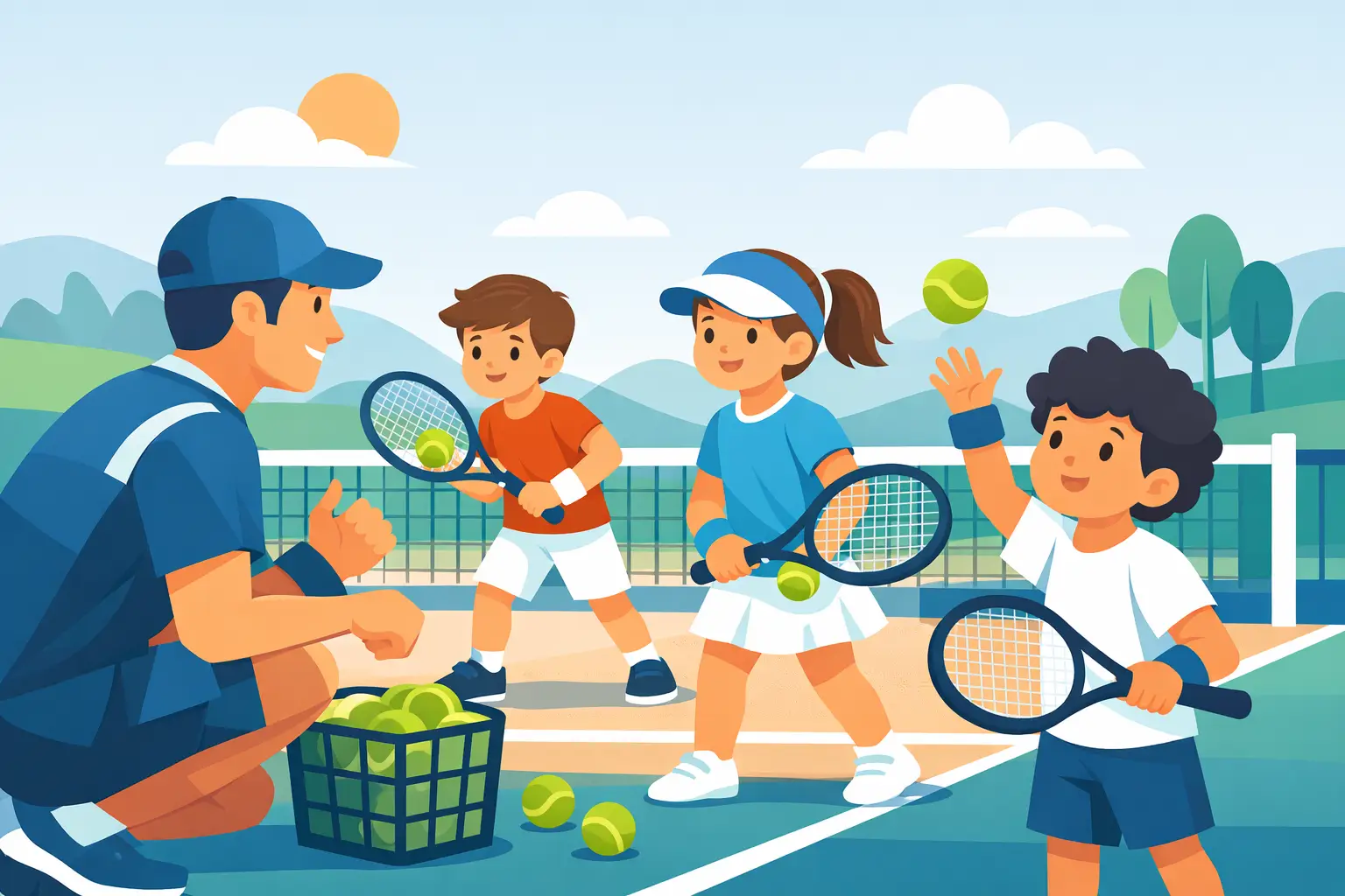Tenis afterschool pentru copii cu progres real