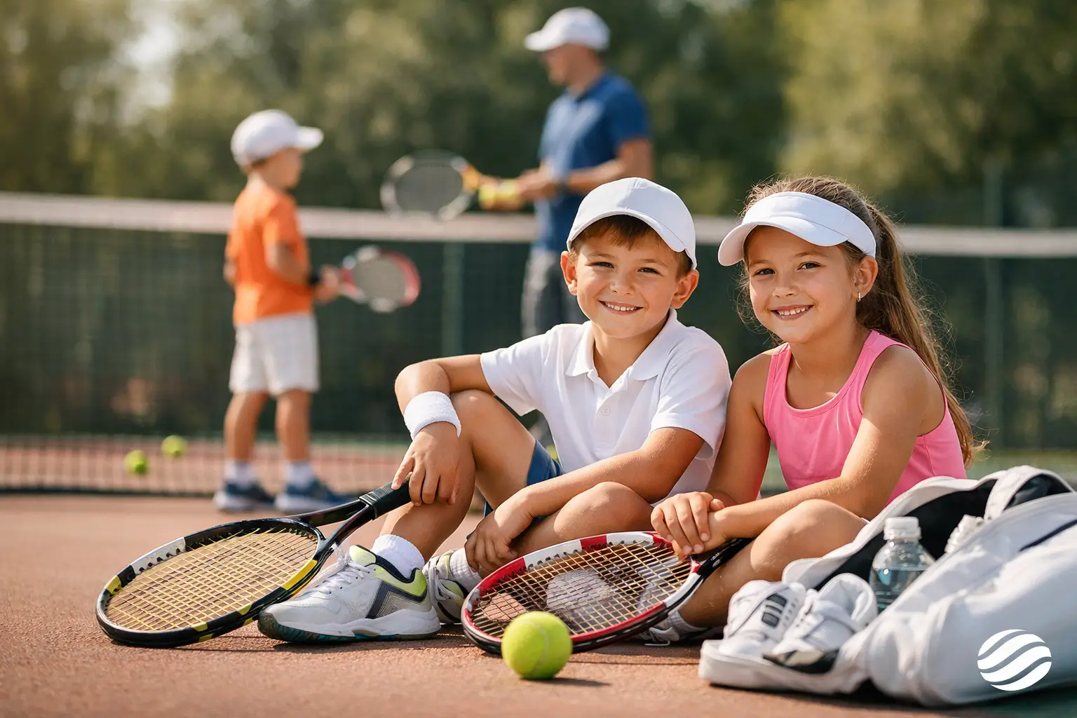 Tenis copii cu echipament inclus, fără griji