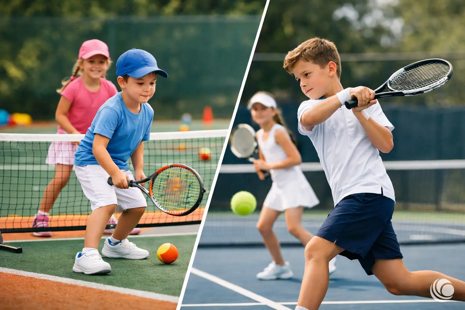 Minitenis versus tenis tradițional la copii